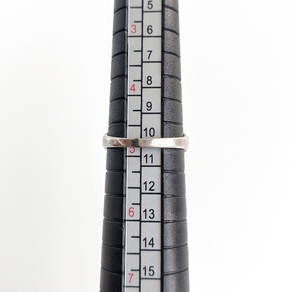 Small Sterling and Marcasite Art Nouveau Ring Sz 4.75 - Picture 10 of 10